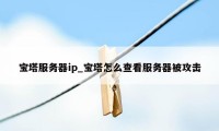 宝塔服务器ip_宝塔怎么查看服务器被攻击