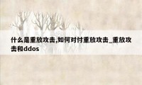 什么是重放攻击,如何对付重放攻击_重放攻击和ddos