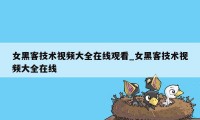 女黑客技术视频大全在线观看_女黑客技术视频大全在线