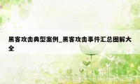 黑客攻击典型案例_黑客攻击事件汇总图解大全
